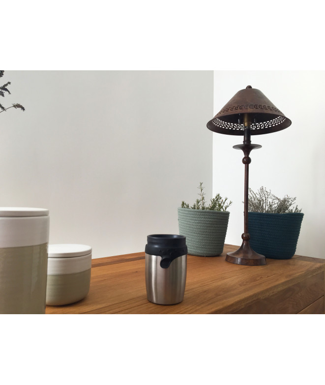 Buy wholesale Insulated mug made in France Steel TWIZZ 200ml Mocha