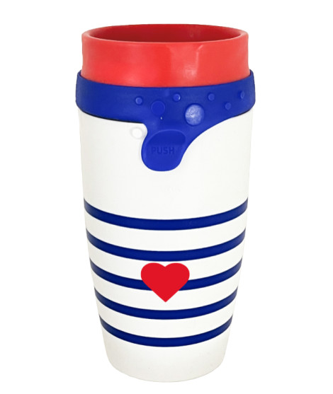 Mug isotherme personnalisé made in France plastique 350 ml