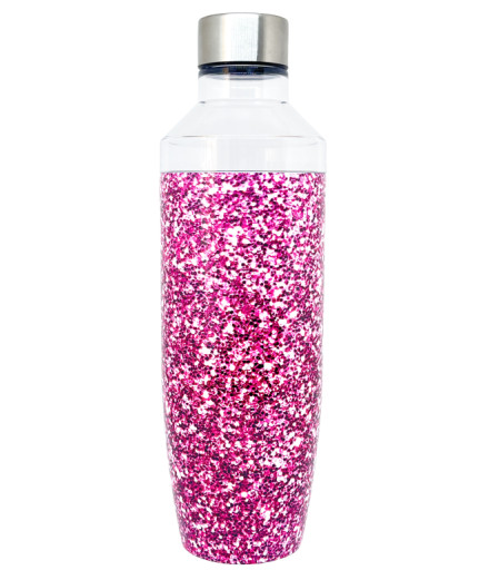 The insulated bottle made in France 750ml Glitter Pink